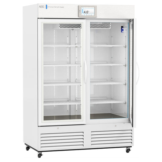 Refrigerator, Lab Glass Dr Touchscreen 49Cu Ft D/S, 1/Ea