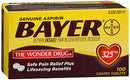 BAYER® ASPIRIN PAIN RELIEF, SOLD AS 100/BOX BAYER 00280200010