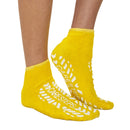 Care-Steps® Double Tread High-Risk Slipper Socks, Medium, Yellow, 4/CS