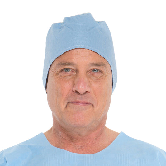 Halyard Surgeon Cap, One Size Fits Most, Blue, 300/CS