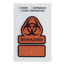 SPECIMEN TRANSPORT BAG WITH DOCUMENT POUCH, ZIP CLOSURE, 6 X 9 INCH, SOLD AS 100/PACK ASP B22