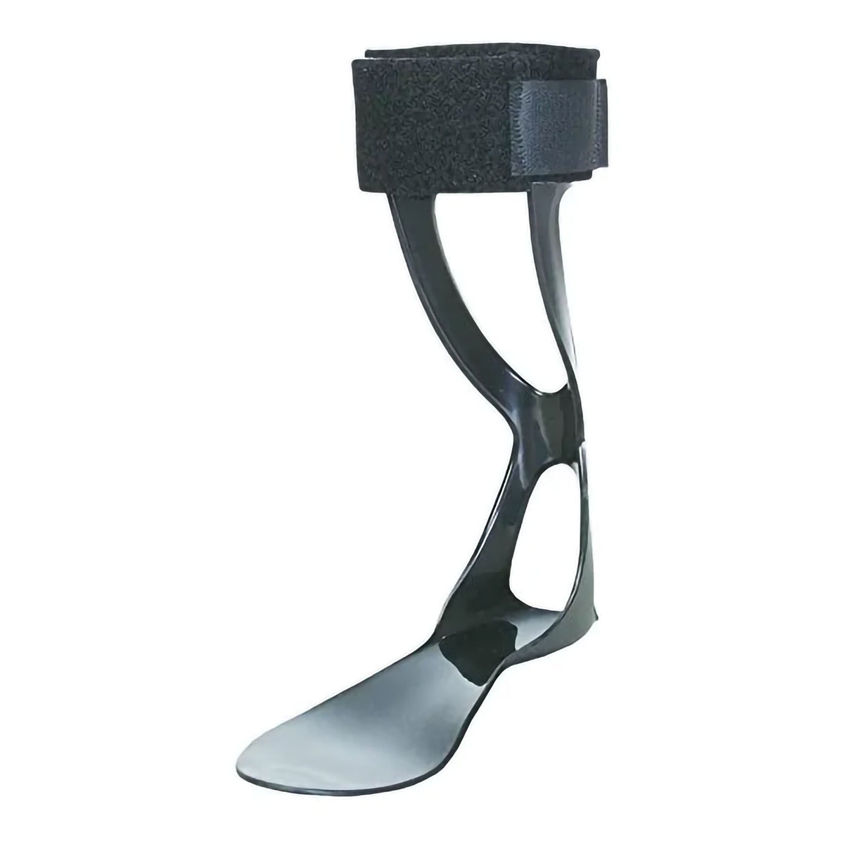 Swedish Afo Right Foot Drop Splint, Black, 1/Ea