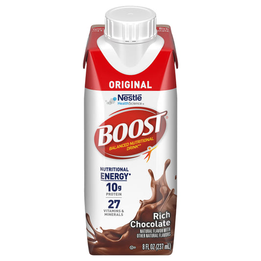 Boost® Original Chocolate Balanced Nutritional Drink, 8-ounce Carton, 24/CS