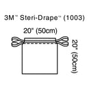 3M™ Steri-Drape™ Sterile Isolation Surgical Drape, 20 x 20 Inch, 40/CS