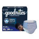 GoodNites® Night Time Underwear, Extra Large for Boys weighing 95 – 140 lbs., 28/CS
