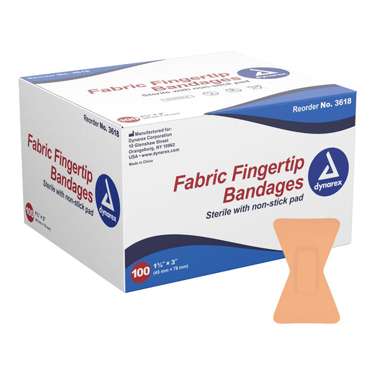 Dynarex® Tan Adhesive Fabric Bandage, 1¾ X 3 Inch, 2400/Cs