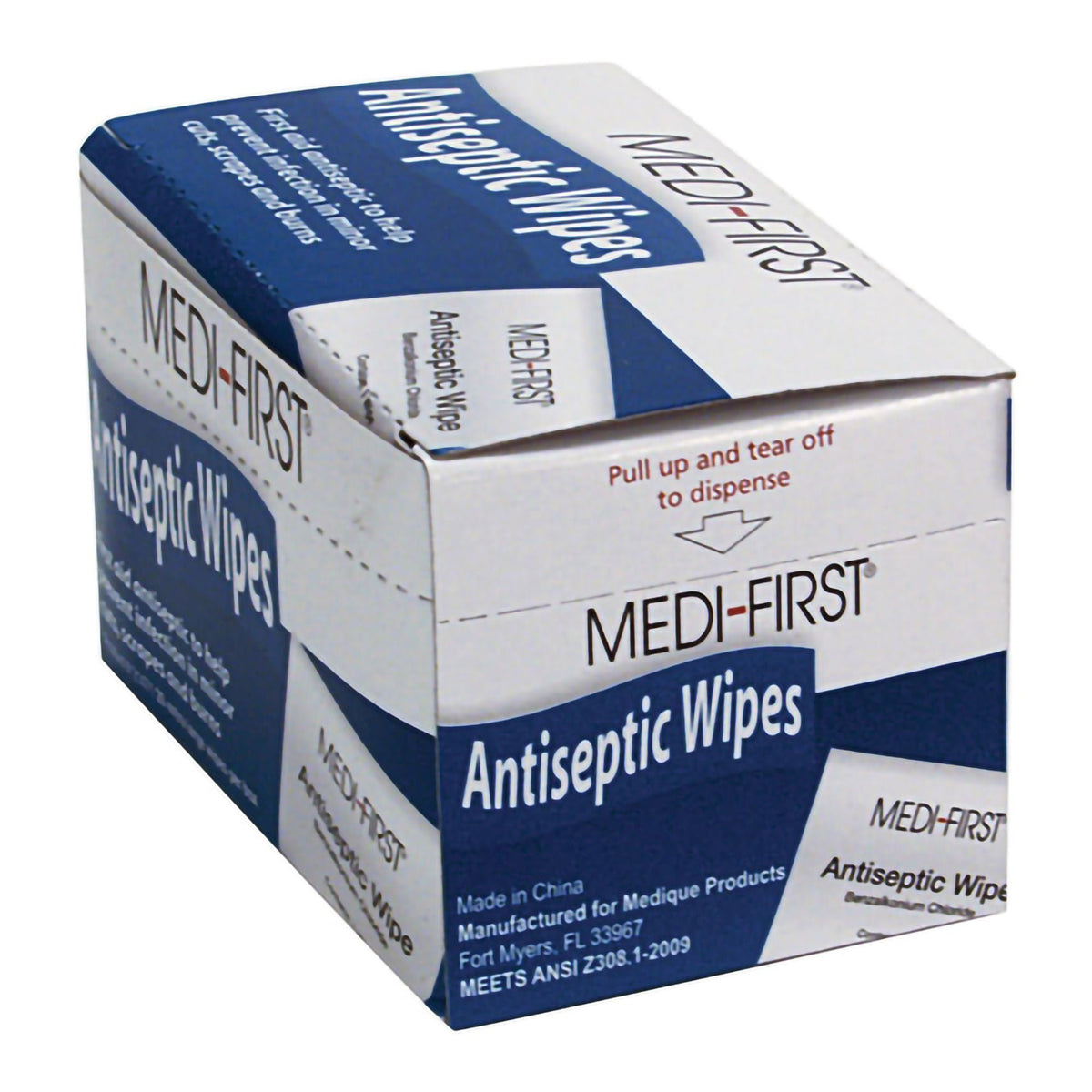 Medi-First First Aid Kit Refill Antiseptic Skin Towelette, 5 X 7 Inch, 400/Cs
