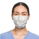 HALYARD PROCEDURE MASK, PLEATED, ONE SIZE FITS MOST, YELLOW, NONSTERILE, SOLD AS 50/BOX O&M 47117