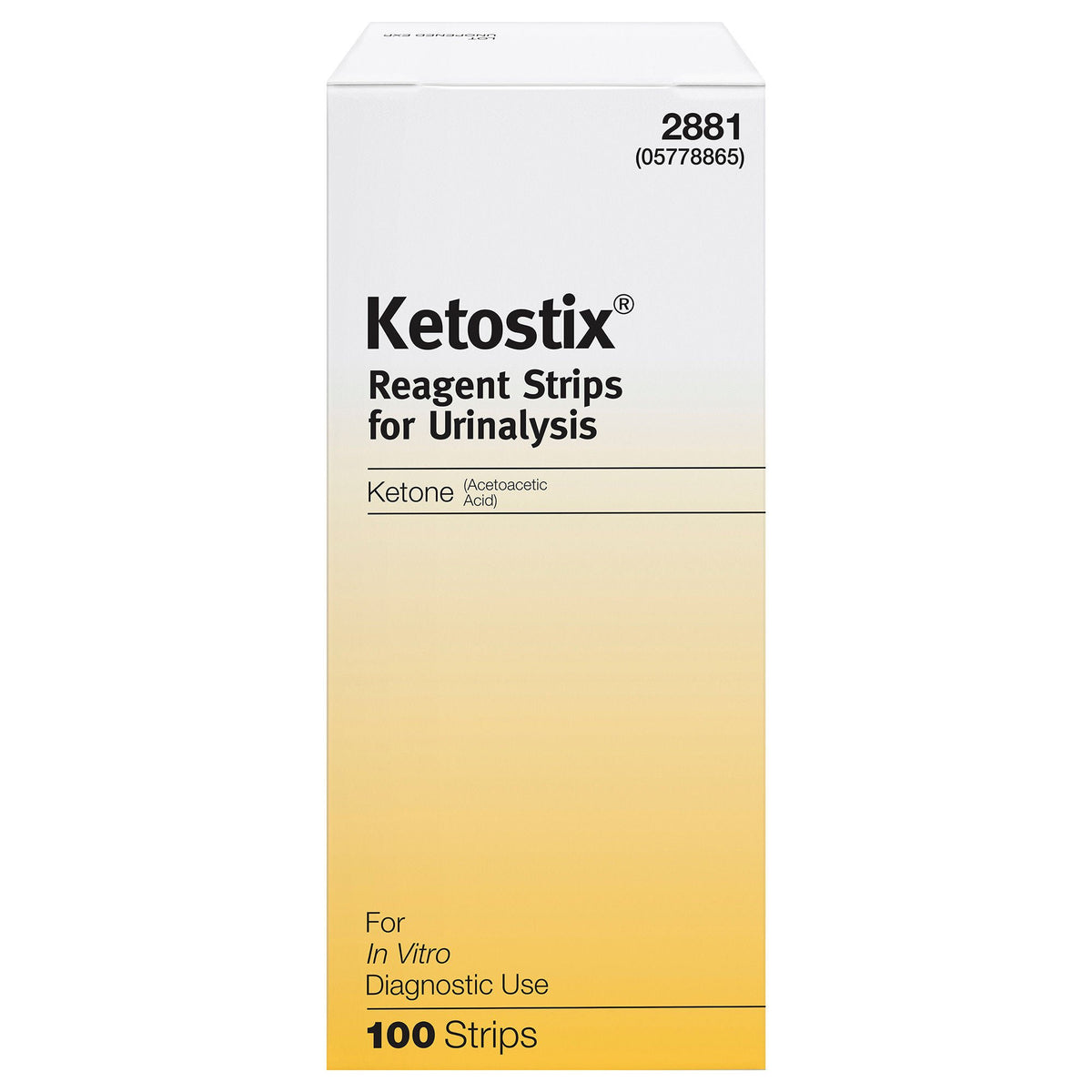 Ketostix® Urinalysis Reagent for Ketone test, 12/CS