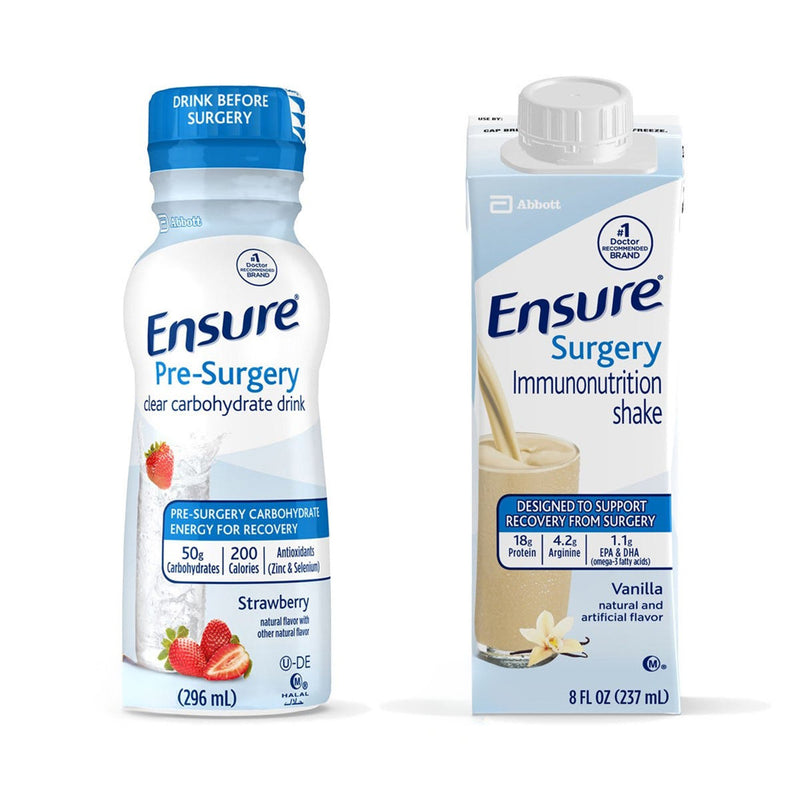 ENSURE® PRE-SURGERY CARBOHYDRATE DRINK & SURGERY IMMUNONUTRITION SHAKE BUNDLE, SOLD AS 23/CASE ABBOTT 67655