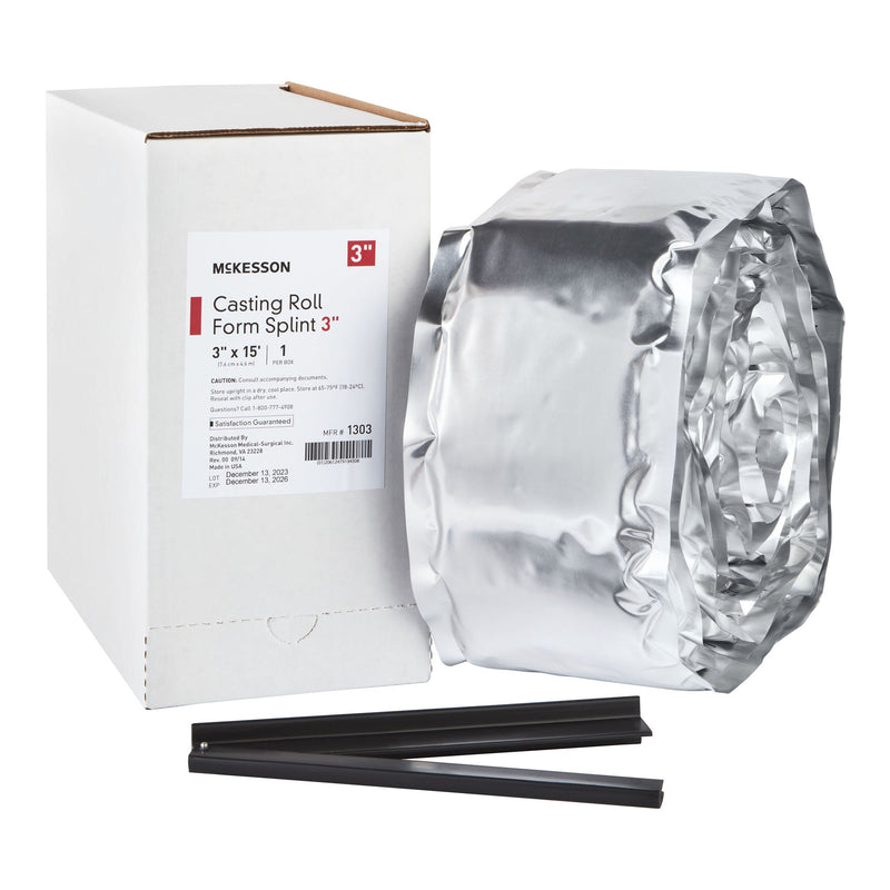 MCKESSON WHITE CASTING ROLL FORM SPLINTS, 3 INCH X 5 YARD, SOLD AS 2/CASE MCKESSON 1303