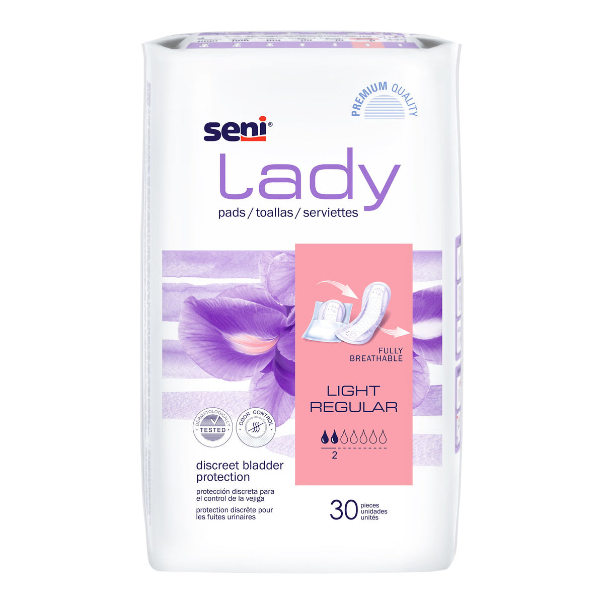 Seni® Lady Light Pads, Regular, 180/Cs