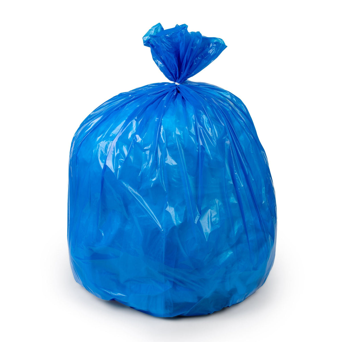 Colonial Bag Recycling Bag, Blue, 44-Gallon Capacity, 10/Cs