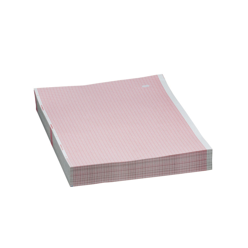 Airlife Ecg/Ekg Paper Paper Ext Life Red Grid W/Blnkintrp 300Sht/Pk 8Pk/Cs -2009828-037 - BriteSources