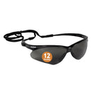 SAFETY GLASSES, SMOKE MIRROR LENS, ANTI-FOG, BLACK FRAME, 12/CS, SOLD AS CASE ANSELL 202 - BriteSources