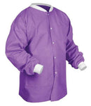 Dynarex Lab Jackets Lab Jacket, X-Large, Purple, Pockets, 10/Bg, 3 Bg/Cs -2035 - BriteSources