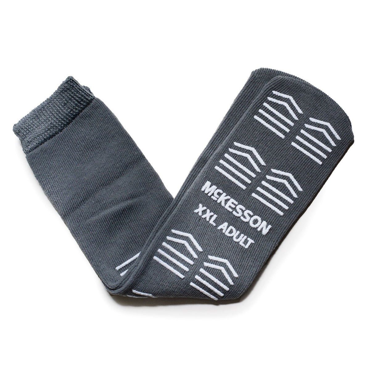 Mckesson Slipper Socks, Single Tread, 2X-Large, Gray, 48/Cs