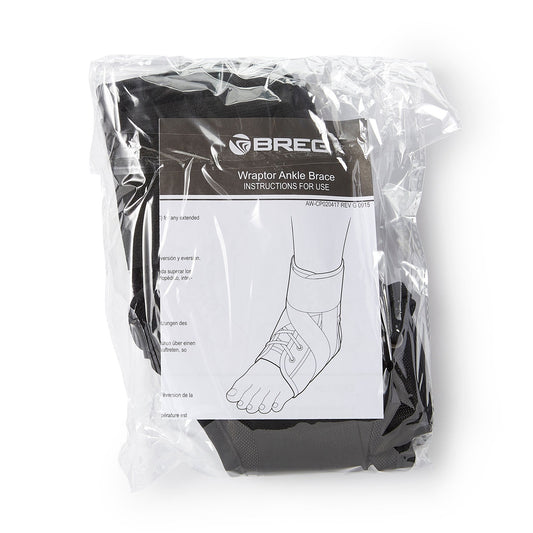 Breg® Wraptor Lace-Up Ankle Brace, Large, 1/Ea