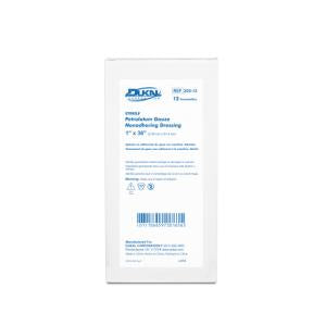 DUKAL ALBA STERILE PETROLATUM GAUZE DRESSINGS. DRESSING PETROLATUM 1X361/PK 12PK/BX, BOX