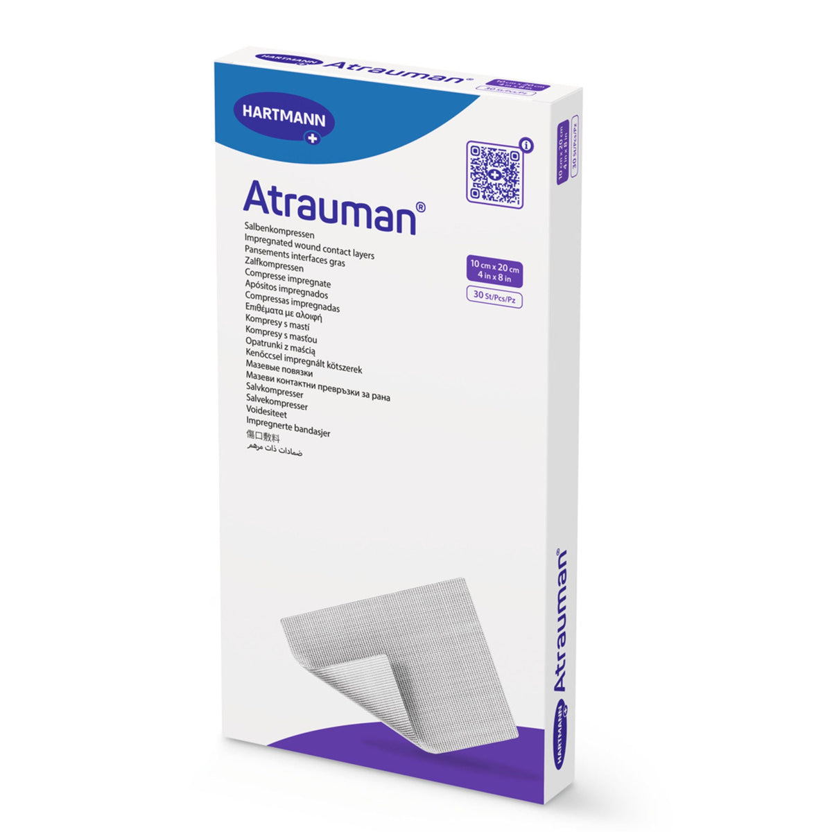 Atrauman® Impregnated Wound Contact Layer Dressing, 4 x 8 Inch, 30/BX
