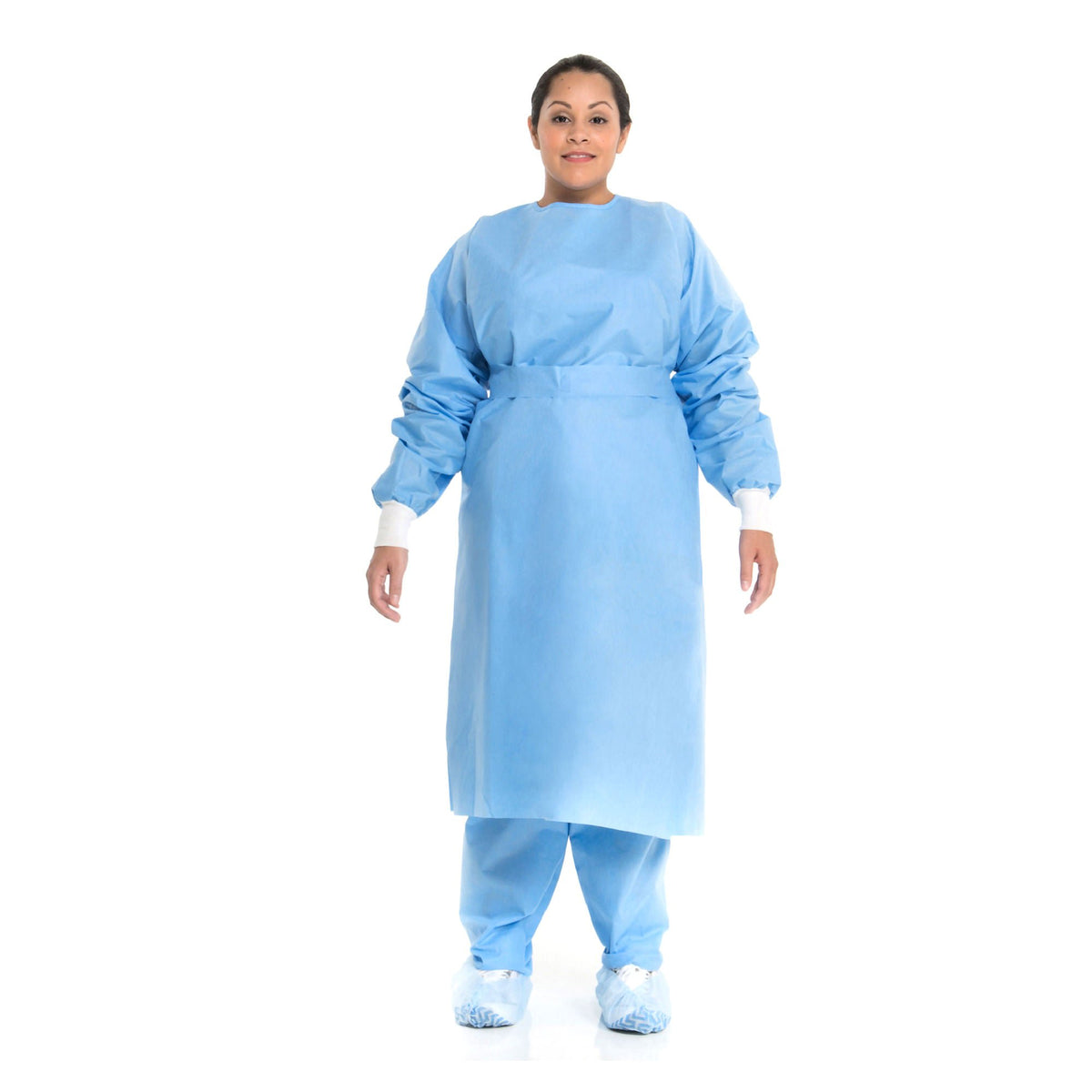 Halyard Protective Procedure Gown with Knit Cuffs, 10/PK