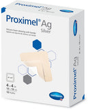 AG SILICONE FOAM DRESSING WITH BORDER, 4" X 4", 10/BX, 6 BX/CS, SOLD AS CASE HARTMANN 28 - BriteSources