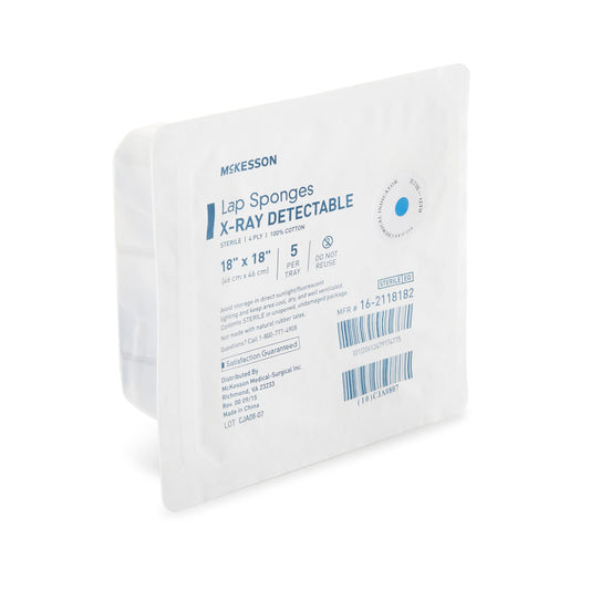 McKesson Laparotomy Sponge, 18 x 18 Inch, 100/CS