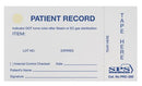 SPS MEDICAL STERILIZATION RECORD CARD FOR TRACKING STERILIZED ITEMS TO PATIENT, SOLD AS 250/PACK SPS PRC-250