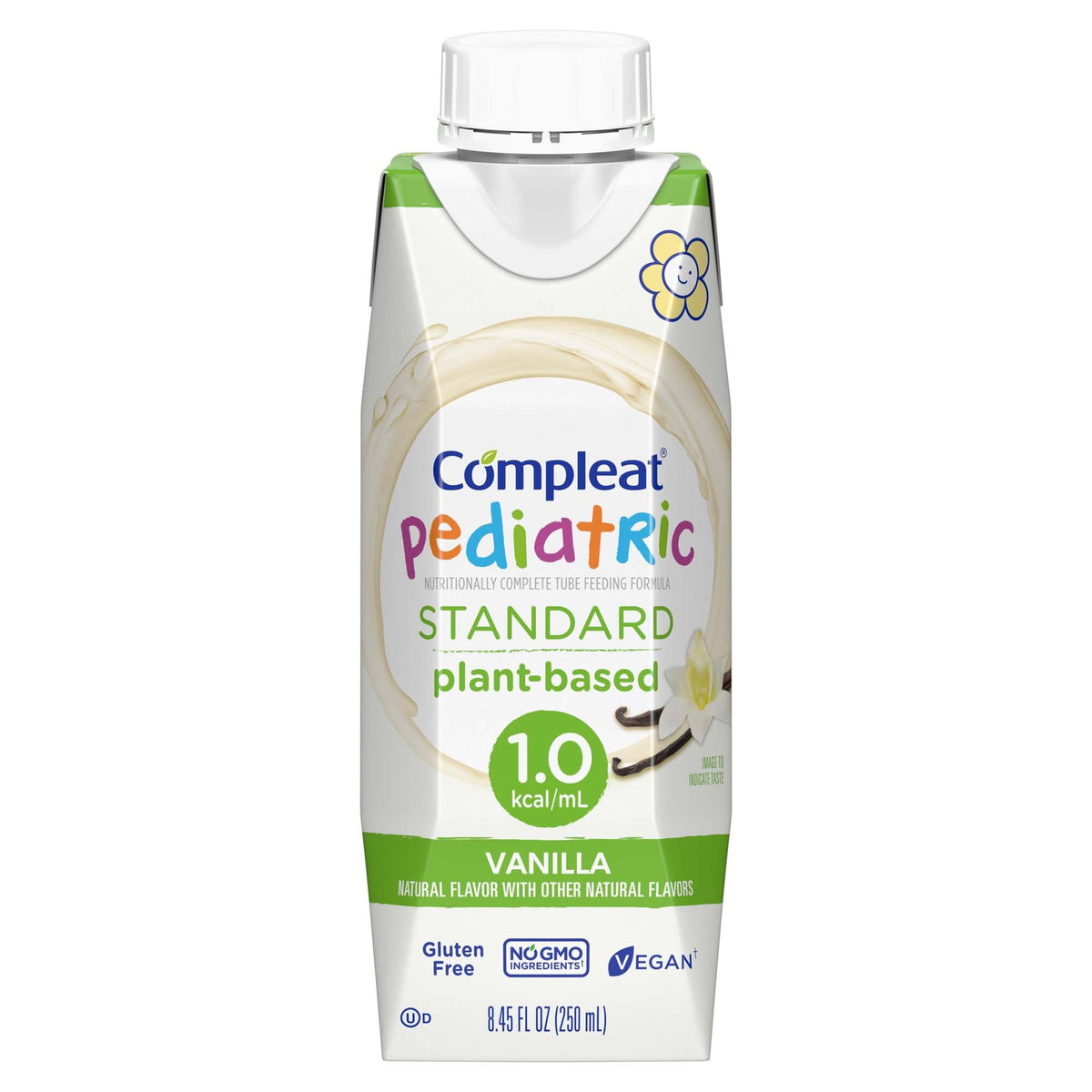 Compleat® Pediatric Standard Plant-Based 1.0 Cal Tube Feed Formula, Vanilla, 24/Cs