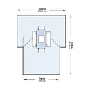 McKesson Sterile Laparotomy Drape, 102 x 76 x 120 Inch, 1/PK