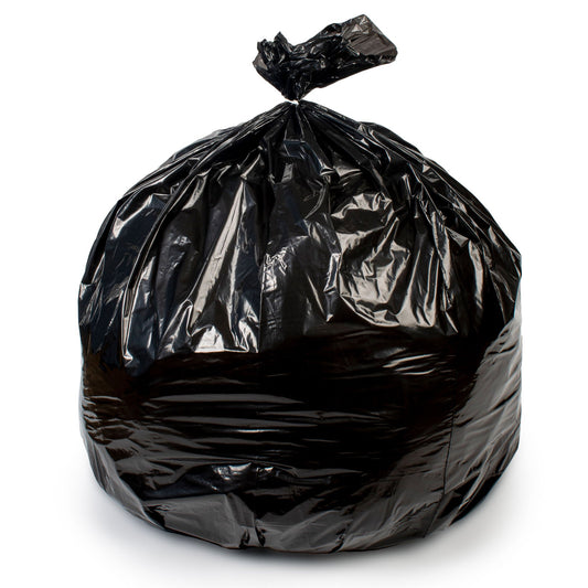 Colonial Bag Extra Heavy Duty Trash Bag, Black, 33-gallon Capacity, 1/CS