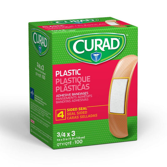 Curad® Tan Adhesive Strip, 3/4 X 3 Inch, 1200/Cs