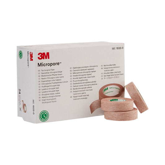 3M™ Micropore™ Paper Medical Tape, 1/2 Inch X 10 Yard, Tan, 240/Cs