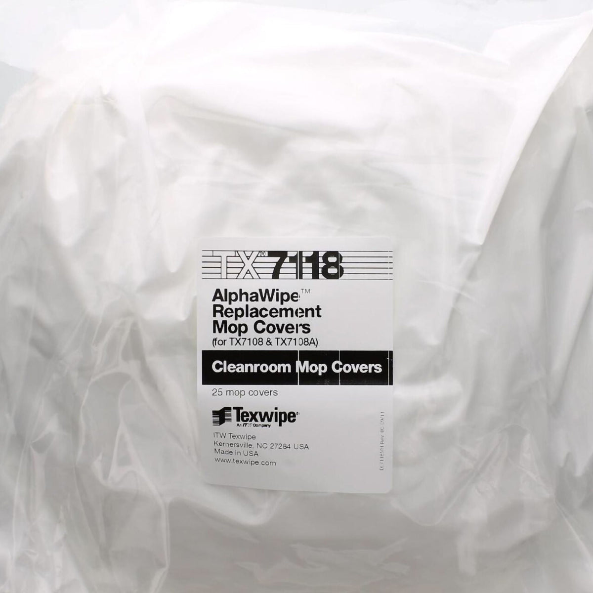 Texwipe® Alphamop™ Cleanroom Mop Head Cover / Pad Kit, 25/Bg