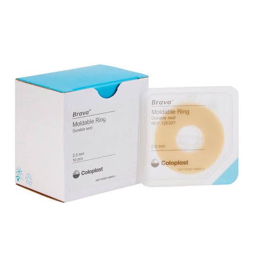 Brava® Moldable Ostomy Ring 2-mm Thick, 2-inch Diameter, Moldable, Alcohol-Free, 10/BX