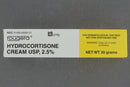 HYDROCORTISONE CREAM 2.5%, 30GM TUBE, SOLD AS EACH INSOURCE, 10000061