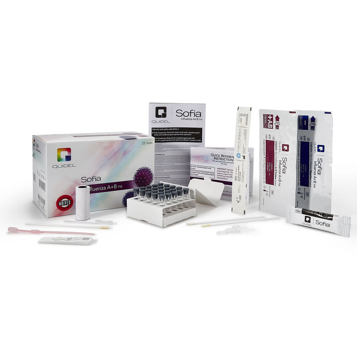 Sofia® Influenza A+B Fia Respiratory Test Kit, 12/Cs