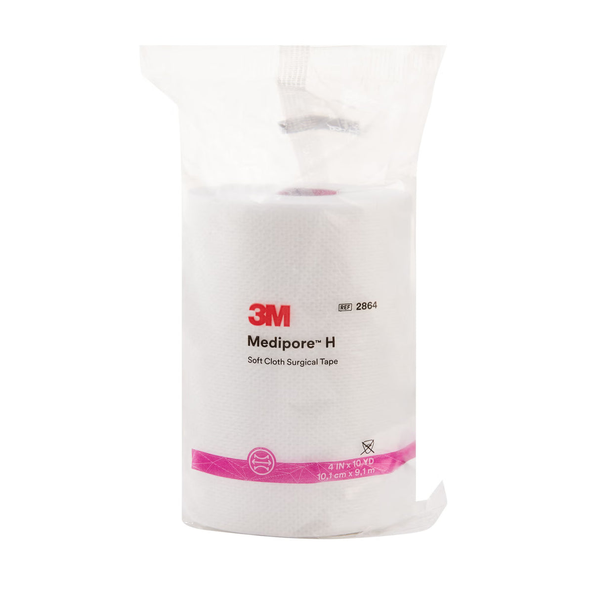 3M™ Medipore™ H Cloth Medical Tape, 4 Inch X 10 Yard, White, 12/Cs