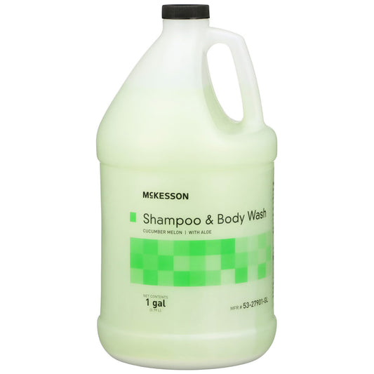 Mckesson 2-In-1 Shampoo And Body Wash, Cucumber Melon Scent, 1 Gallon Jug, 1/Ea