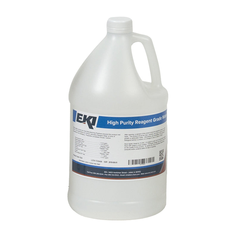 EKI DEIONIZED WATER CHEMISTRY REAGENT, 1 GALLON, SOLD AS 4/CASE EK 15335-GAL