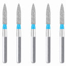 Cylindrical, Ogival End 1.6 mm Dia. Medium Grit Diamond Bur 5 per pack. 245.16M1 - Osung USA