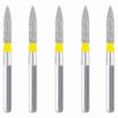 Cylindrical, Ogival End 1.6 mm Dia. Extra Fine Grit Diamond Bur 5 per pack. 245.16EF1 - Osung USA
