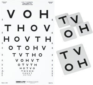 Chart, Hotv 10Ft Proportionally Spaced 9"X14" Goodlt, 1/Ea