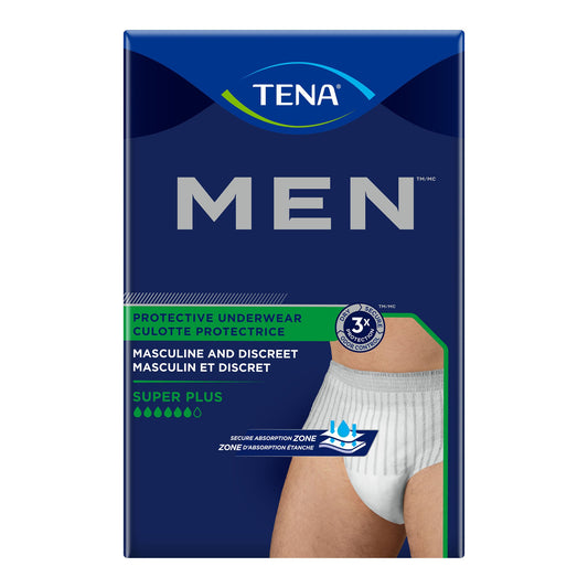 Tena® Men™ Super Plus Protective Underwear, Small / Medium, 64/Cs