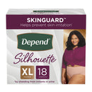 Depend® Silhouette® Classic Women's Underwear, X-Large, Pink, 18 ct., 18/PK