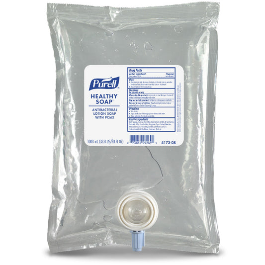 Purell® Healthy Soap® Antimicrobial Lotion Soap, 1,000 mL Dispenser Refill Bag, 8/CS