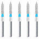 Cylindrical, Ogival End, Side Cutting Only 1.8 mm Dia. Medium Grit Diamond Bur 5 per pack. 255.18M1 - Osung USA