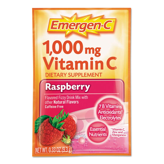 Emergen-C® Daily Immune Support, Raspberry Flavor, 30/BX