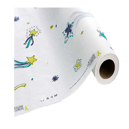 Stars of Hope® Crepe Table Paper, 21 Inch x 125 Foot, White, 12/CS