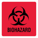 UAL™ Biohazard / Symbol Pre-Printed Label, 3 x 3 Inch, 20/PK